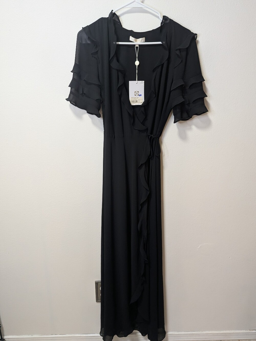 Skye On The Town Black Chiffon Dress.